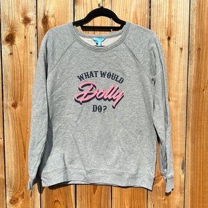 Never Worn DRAPER JAMES “What Would Dolly Do?” Sweatshirt, size Large